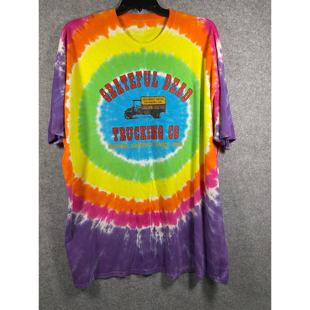 Liquid Blue Grateful Dead Trucking Co Tie Dye Shirt Mens 5XL Rainbow Graphic Tee